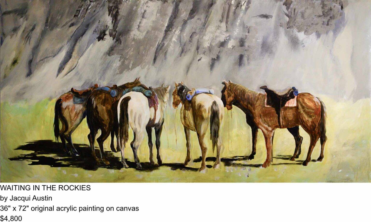 Waiting In The Rockies painting by Jacqui Austin